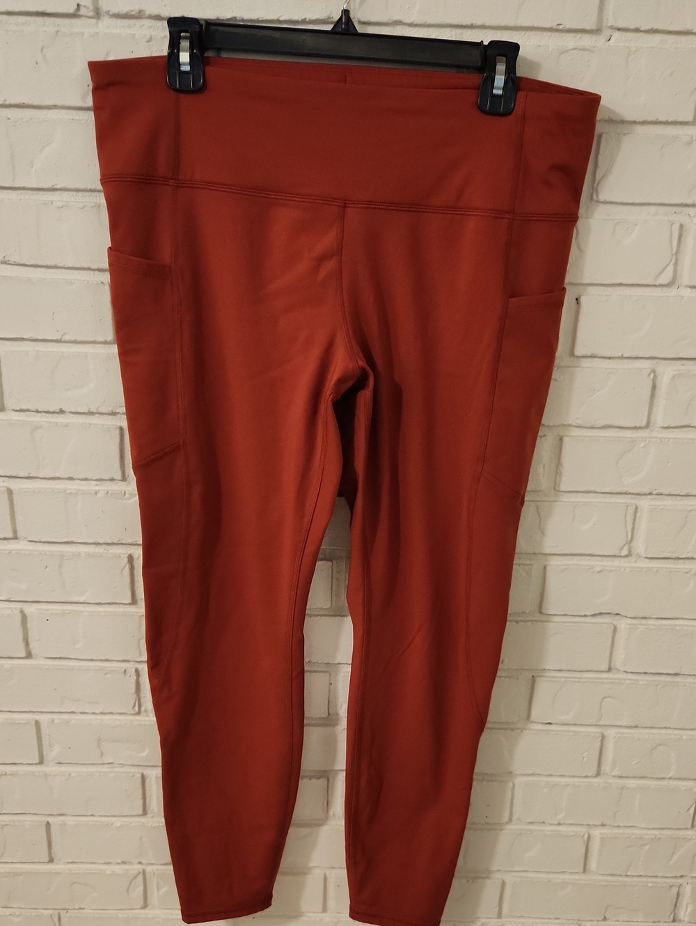 Members Mark Rust High-Waist Pocket Leggings - Women XL